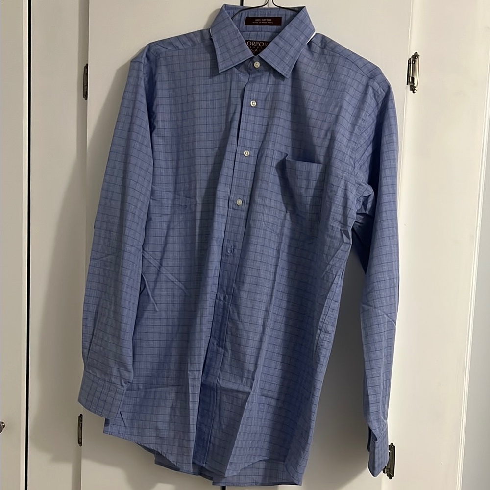 Men's Blue Checkered Shirt